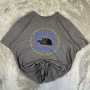 The North Face Shirt Mens M Grey Short Sleeve Never Stop Exploring Geo Tee